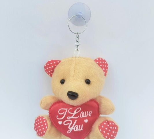Cute Teddy Bear Key chain/ glass mirror decorative.