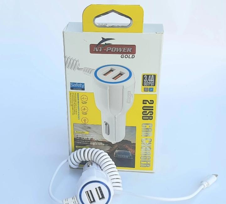 Fast Car Charger with 2 additional USB ports