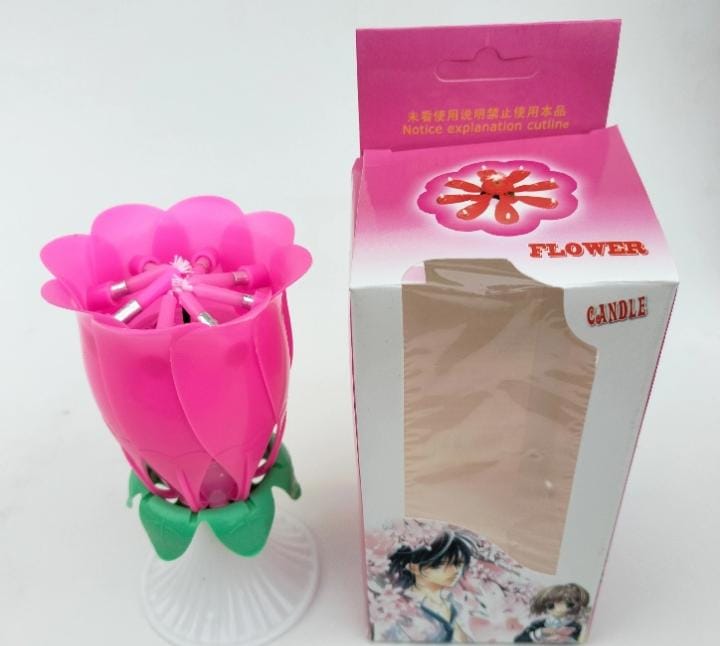 Happy Birthday Flower Candle With Music