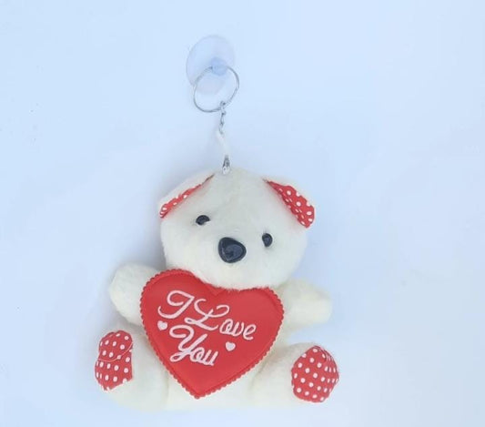 Cute Teddy Bear Key chain/ glass mirror decorative.